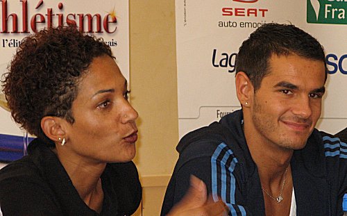 Mehdi Baala athlète de l'annee 2006 et Christine Aaron