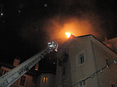 Photos exercice securite incendie centre ancien chambery