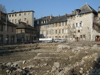 fouilles archeologiques de Chambéry