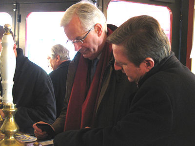 Xavier Dullin et Michel Barnier