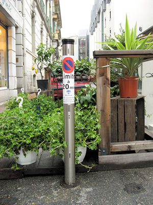 borne de stationnement à Aix les Bains