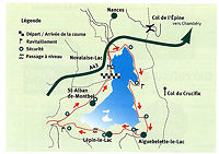 parcours tour lac aiguebelette