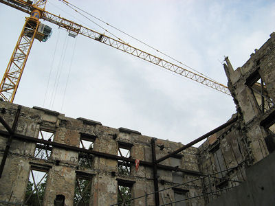 Renovation de l'Hotel International Aix les Bains, le chantier vu de l'interieur