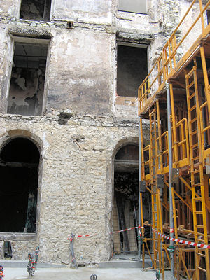 Renovation de l'Hotel International Aix les Bains, le chantier vu de l'interieur