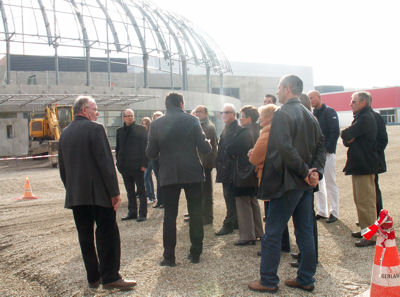 visite du chantier du Phare