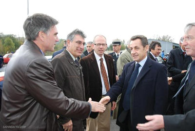 Nicolas Sarkozy Remi Thuau Pierre Marie Charvoz luc Berthoud Edouard Simonian