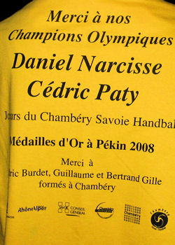 handballeurs medailles or JO de Pekin 2008