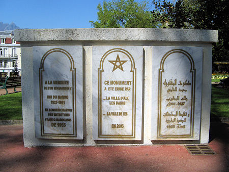 monument indépendance Maroc Aix les Bains