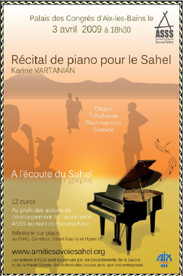 recital piano karine vartanian aix les bains ecoute du Sahel