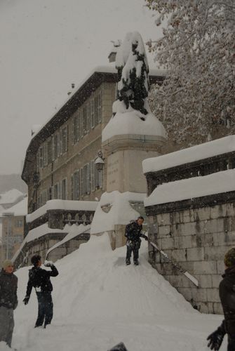 Chute de neige record  Chambry