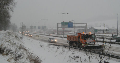 neige route chambery aix les bains