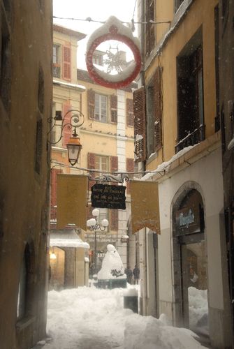 Chambéry sous la neige