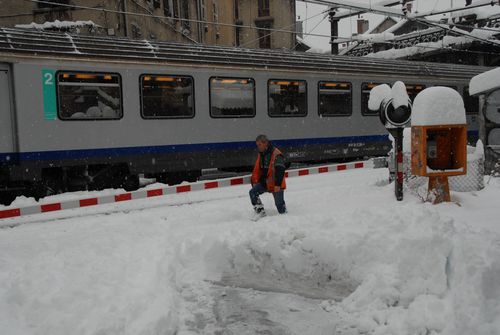 Chambéry sous la neige