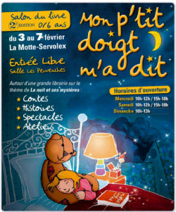 Salon du livre de la petite enfance à la Motte Servolex Mon p'tit doigt m'a dit