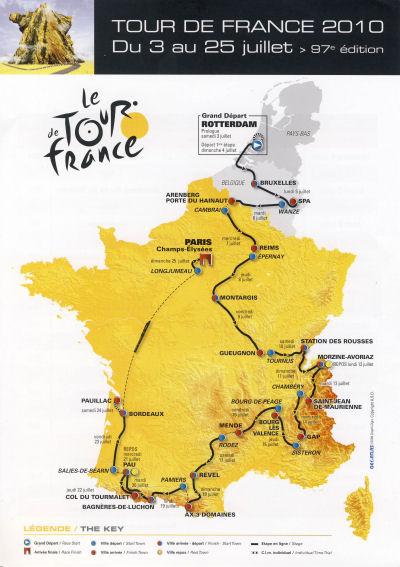 etapes tour de france