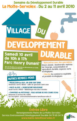 village developpement durable