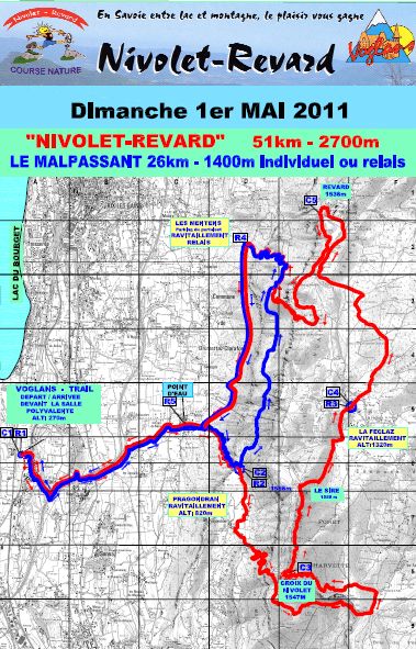 parcours trail nivolet revard