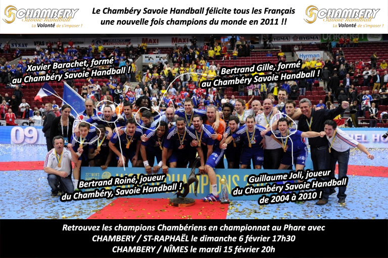 feliicitations hand ball chambery