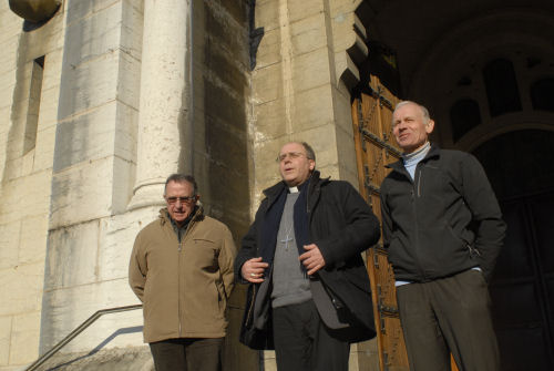 Mgr Philippe Ballot père René Pichon et jean-Pierre Antignac