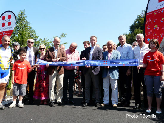 inauguration requalification berges du lac du bourget