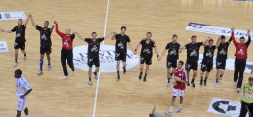 handball chambery equipe remercie le public$