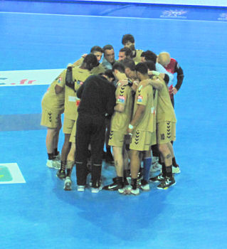 equipe handball chambery après match