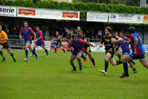 rugby chambery action