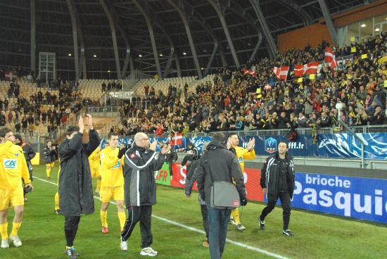 ovation pour le football club de Chambery