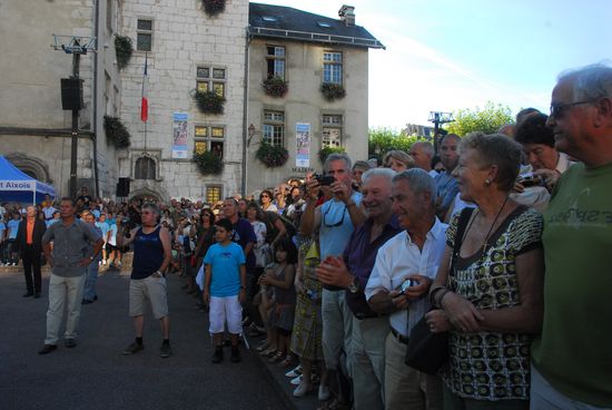 foule aix les bains pour christophe lemaitre