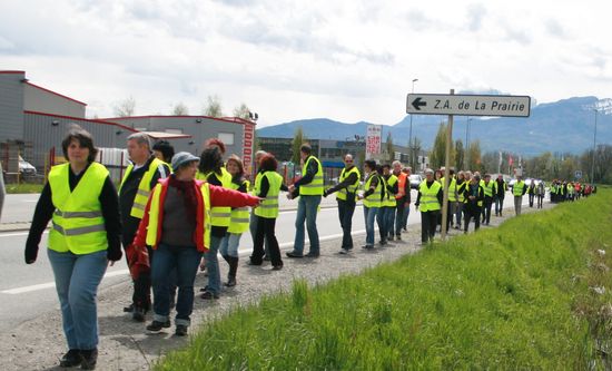 Manifestation contre la prostitution à Voglans La Motte Servolex Le Bourget du Lac Le Viviers du Lac et Sonnaz