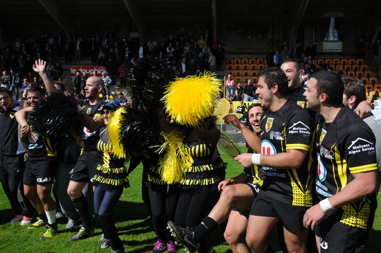 Chambery champion de France de  rugby aprs la victoire 