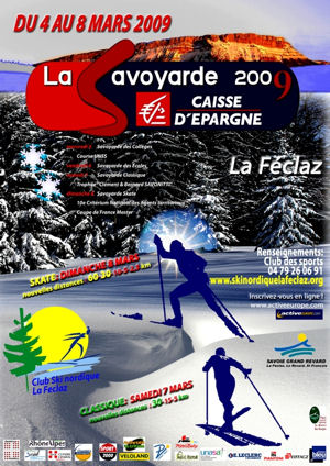 La Savoyarde ski nordique skating marathon  La Fclaz Savoie Grand Revard
