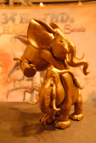 trophee elephant d'or