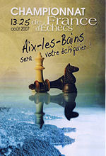 Programme du Championnat de France des Echecs a Aix les Bains