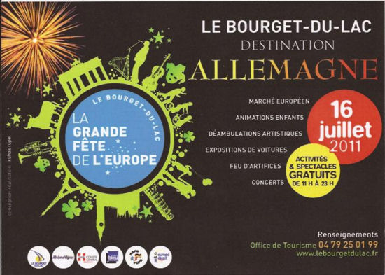 fete de l'europ au bourget du lac