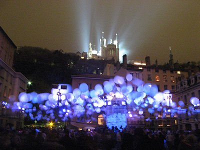 photos de la fete des Lumieres Lyon