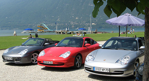 porsche a la plage