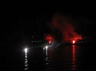 Le feu d'artifice du Bourget du Lac