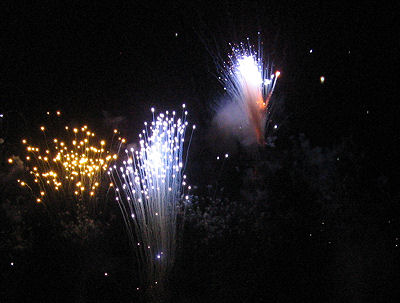 Le feu d'artifice du Bourget du Lac