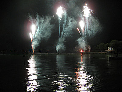 Le feu d'artifice du Bourget du Lac