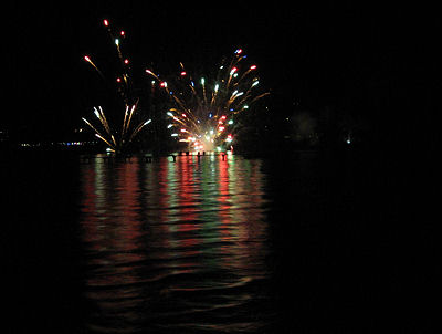 Le feu d'artifice du Bourget du Lac