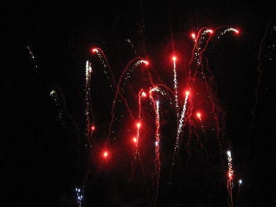 Le feu d'artifice du Bourget du Lac