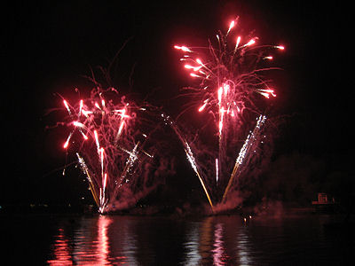 Le feu d'artifice du Bourget du Lac