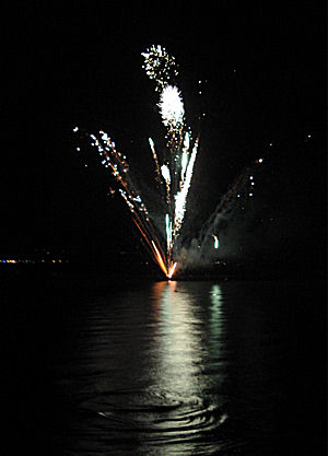 Le feu d'artifice du Bourget du Lac