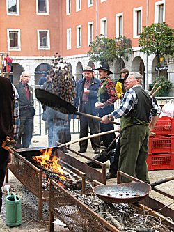 marrons au feu de bois
