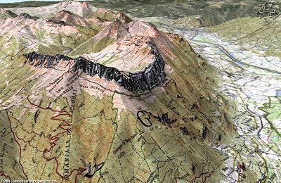 Arclusaz carte 3D