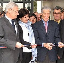 Joel de Rosnay inaugure la maison des Parcs et de la Montagne