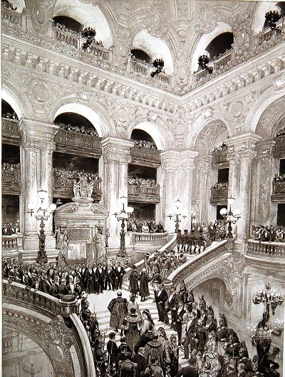 inauguration de l'opera de Paris