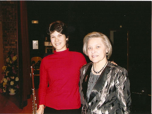 Catherine Midey et Marie-Annick Chamarande, professeur de piano au CNR de Lyon