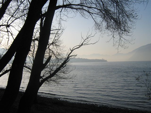 Le lac du Bourget en hiver